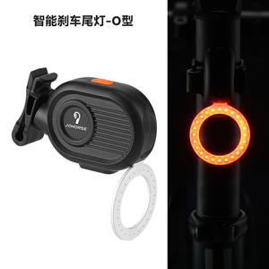 ไฟท้ายเบรกเซ็นเซอร์อัจฉริยะแบบกำหนดเองได้ สำหรับจักรยานเสือภูเขาและจักรยานถนน ไฟ LED ชาร์จซ้ำได้ 4 โหมด กันน้ำระดับ IPX4 พร้อมพอร์ตชาร์จ USB - Product Image 3