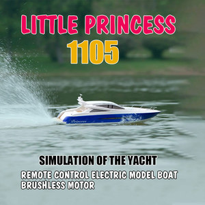 Yacht RC di Lusso da Corsa 1105 Little Princess, Motoscafo Elettrico Brushless ad Alta Velocità 960mm, Modello di Barca Simulata per Adulti - Product Image 6