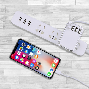 ปลั๊ก EU EU KC 22.5W ชาร์จเร็ว<span class=keywords><strong>4</strong></span>พอร์ต USB สำหรับโทรศัพท์มือถือเครื่องเพิ่มความชื้นแบบโคมไฟลำโพงพร้อม CE KC SAA ROHS - Product Image 5