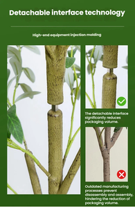Arbre d'olivier artificiel de style méditerranéen naturel de 70,86 pouces de haut avec un design détachable en 4 sections, grande élégance portable - Product Image 5
