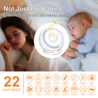 Nouvelle machine à bruit blanc 2026, 22 sons apaisants, veilleuse pour adultes et enfants, autonomie de la batterie de 24 à 38 heures, utilisation portable à domicile/au bureau