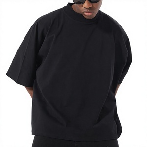 Camiseta Lisa Blanca Oversize para Hombre, Cuello Redondo, Estilo Urbano, Talla Grande - Product Image 5