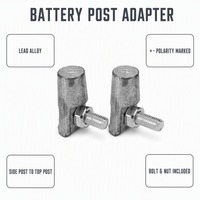 Adaptateur de borne de batterie en alliage, de borne latérale à borne supérieure, avec boulon et écrou, pour batterie de voiture, camion, marine