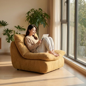 Canapé individuel de style minimaliste italien moderne, fauteuil de loisirs <span class=keywords><strong>en</strong></span> tissu, mobilier de maison, canapé modulaire compressé sous vide pour salon - Product Image 1