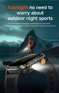GPS <b>Smart</b> Watch HT36 2.01 Inch HD Screen LED Flashlight BT Call Heart Rate Blood Oxygen Health Monitoring AI Voice Assistant - Product Image 4