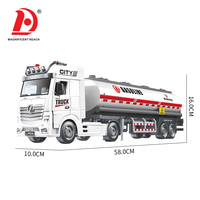 Camion-citerne télécommandé RC 4 canaux avec lumières et sons, véhicule d'ingénierie RC rechargeable pour enfants