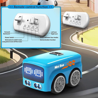 Mini Bus Magique 4 en 1 : Voiture Télécommandée qui Suivra la Ligne, Jouet RC avec Geste de Suivi et Évitement Automatique des Obstacles, Mini Bus RC Jouet