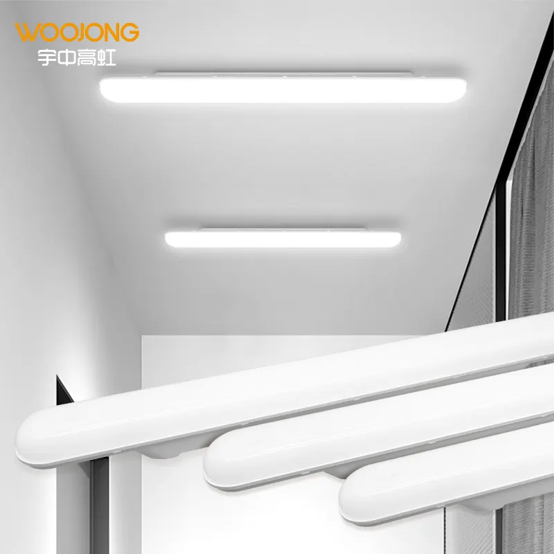 Tuyến tính LED luminaire dòng LED đèn 27 Wát 45 Wát độ sáng cao nhựa IP20 tuyến tính đèn dễ dàng cài đặt trong văn phòng đậu xe hành lang