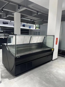 Vitrine froide commerciale Deli Restaurant réfrigérateur <span class=keywords><strong>vitré</strong></span> Vertical affichage aliments chauds viande réfrigérateur en verre - Product Image 4