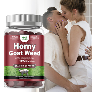 Vendita calda di erba di capra arrapata Gummies per adulti maschi integratori Epimedium Gummies per il potenziamento energetico