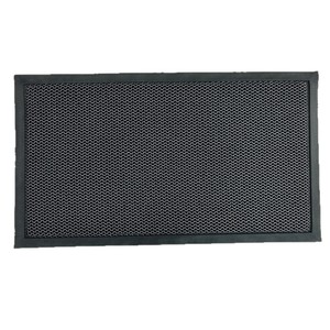 Tapete de Puerta Elástico TPE 3D de Grosor Medio, Rectangular, Antideslizante, con Base de Goma, Estilo Moderno para Exteriores, Color Negro Sólido - Product Image 5