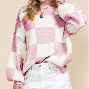 TIXOM 2025 <strong>Women's</strong> Casual Fall Winter Sweater <strong>Orange</strong> White Cartoon Pattern Knitted Regular Sleeve Exposed Seam Front <strong>Cardigan</strong> - Product Image 6