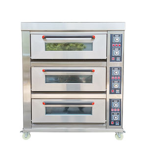 Comercial profesional pequeño Gaz Gas y pan eléctrico para hornear solo doble cubierta <span class=keywords><strong>Baker</strong></span> pastelería horno equipo de panadería - Product Image 6