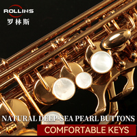 Manufacturer Wholesale Retail Popular Grade Curved Gold Lacquer by Electrophoresis Coating A1Bb Soprano Saxophone