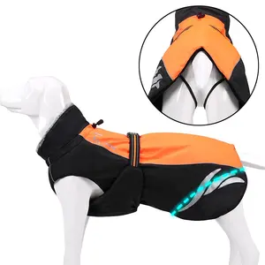 Truelove-Chaqueta reflectante impermeable de alta calidad para perro, abrigo con patrón calentado, ropa para perro, Invierno