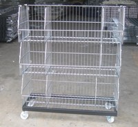 Présentoir multi-usages pour paniers empilables en fil métallique pour supermarché Présentoir pour magasin de détail