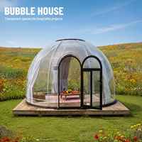 Hôtel-resort, maison-bulle transparente, dôme transparent, pod de glamping pour le camping en plein air, retraite en pleine nature