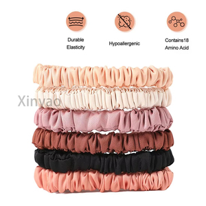 Elastici <span class=keywords><strong>per</strong></span> Capelli Sottili in Raso di Seta di Alta Qualità con Logo Personalizzato, Scrunchie Multiuso <span class=keywords><strong>per</strong></span> <span class=keywords><strong>Donne</strong></span>, Accessori <span class=keywords><strong>per</strong></span> lo Styling e la Cura dei Capelli - Product Image 3