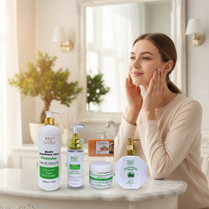 Ensemble puissant anti-âge pour le visage et le corps, blanchissant : <span class=keywords><strong>lotion</strong></span> pour le corps, sérum, crème, savon au curcuma - Product Image 6