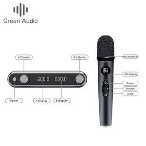 Sistema de Micrófono Inalámbrico UHF Profesional GAW-TM88, Micrófono de Mano para <span class=keywords><strong>Karaoke</strong></span>, Iglesia, Escenario, Discursos, Espectáculos, Bandas, Fiestas en Casa - Product Image 4