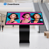 Pantalla LCD Táctil para Kiosco de 32, 43, 55 y 65 Pulgadas, Señalización Digital con Mapa Integrado y Cámara de Verificación