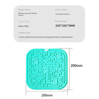 Tapis de léchage en silicone pour chiens et chats, tapis labyrinthe à alimentation lente avec forte ventouse, plaque antidérapante pour soulager l'anxiété des animaux