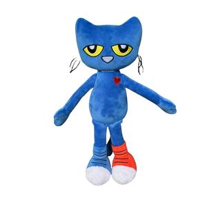 Petes le chat peluche jouet dessin animé Figurine chat bleu peluche poupée petite enfance éducation livre d'images poupée - Product Image 4
