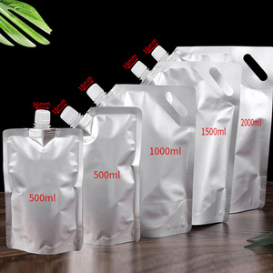Bolsa con Boquilla Vertical de 2 kg, Transparente, de PET/PE, para Envasar Jugos, Leche y Bebidas, Bolsa de Reenvasado Personalizada - Product Image 4