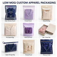 Impression numériqueSac à vêtements en coton pur/soie glacée Sac en plastique imprimé avec logo en relief Pochette d'emballage pour pantalons et chaussettes