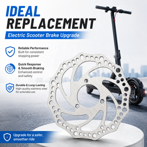 Disque de frein en acier inoxydable de 140 mm à 3 trous de 37 mm pour trottinettes électriques <span class=keywords><strong>Ninebot</strong></span> F20 F30 F40 <span class=keywords><strong>P65</strong></span> et Kugoo M4 ZERO - Product Image 6