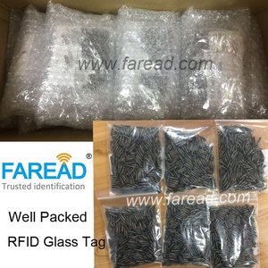 Faread 134.2kHz FDX-B 2.12x12 mét 8 mét biocompatible Microchip em4305 con chó con RFID Glass tag chăn nuôi mèo vật nuôi chim Microchip - Product Image 6