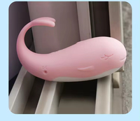 Produits pour adultes : Vibrateur oculaire vibrant télécommandé sans fil en forme de baleine, jouet sexuel portable pour femmes, stimulation du point G
