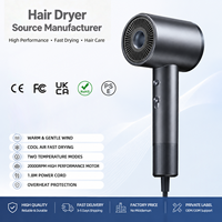 Sèche-cheveux ionique ABS électrique à moteur DC, haute vitesse, pliable, compact, 1800W, pour hôtel, maison, camping-car et extérieur - Meilleures ventes