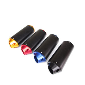 Scarico Pit Bike Set Scarico In Alluminio Performante Per Dirt Bike E Pit Bike - Disponibile In Rosso/blu, Marca HMParts Kit Scarico Dirt Bike - Foto 10