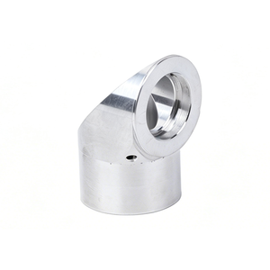 Adaptateur coudé en aluminium 90 degrés usiné CNC 3D sur mesure avec prototypage rapide pour usage automobile et industriel - Product Image 2