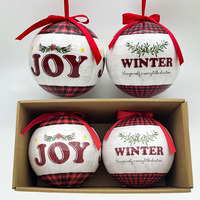 Boule de Noël en mousse mignonne en forme de chien, lot individuel, boule rétro en polystyrène pour chiot d'hiver avec ruban rouge, ornements suspendus pour la décoration de Noël