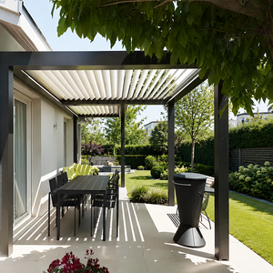 Gazebo Eléctrico Plegable Personalizado con Sistema de Drenaje Integrado, Toldo Impermeable de Aleación de Aluminio, Pérgola Motorizada para Jardín - Product Image 4