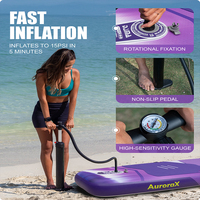 Planche de paddle gonflable DAMA Aurora Purple 11'6 34 pouces 450LBS pour toute la famille, directement du fournisseur Source Brand