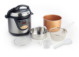 Olla de Acero Inoxidable de 5/6L con Recipiente Interior de Aluminio, Multifunción 11 en 1, Control Digital, Ahorro de Energía, Carcasa de Acero Inoxidable, Precio de Fábrica - Product Image 2