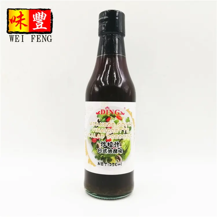 HACCP Certificated Factory Seasoning Sauce 250ml Japanese Style Vinaigrette Salad Dressing