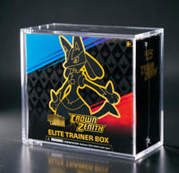 Étui de protection en acrylique anti-UV et écologique pour Pokémon ETB, avec couvercle magnétique N50, empilable, pour boîte d'entraînement d'élite, portable