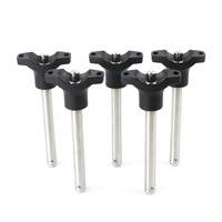 Grossiste OEM 113.8 Goupille de verrouillage à bouton PA en acier inoxydable AISI 420 630, Goupille à dégagement rapide à bille, Goupilles à dégagement rapide à bille