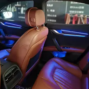 Para Maserati Ghibli/CEO Botão APP Controle Decorativo Luz Ambiente LED Painel Atmosfera Lâmpada iluminado Tira