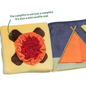 Toptan Pet köpek koklama oyuncaklar karikatür sevimli kitap dayanıklı gizlemek kaçak gıda gıcırtılı peluş Pet köpek çiğneme oyuncakları - Product Image 5