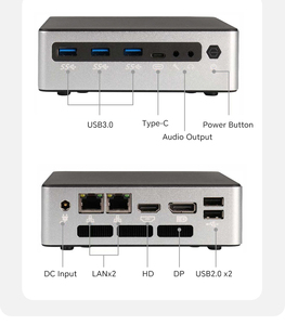 Factory Direct <strong>Mini</strong> Pc Intel I7-13620H I5-12450H I7-14650HX CPU Pocket <strong>Computer</strong> Hd Dual Rj45 DP2.1 TYPE C <strong>Mini</strong> <strong>Computer</strong> PCS - Product Image 1
