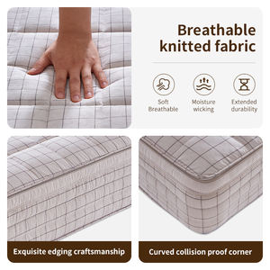 Colchón de Muelles Ensacados Individuales Silencioso y Moderno de Grado Hospitalario, Tamaños King y Queen, con Funda de Algodón Transpirable, Duradera y Ecológica - Product Image 2