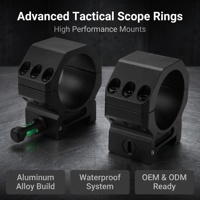 Anneaux de montage pour lunette TYPHON Optics 20mm/11mm en alliage d'aluminium, tactiques, étanches, durables, avec niveau à bulle intégré, accessoires de chasse