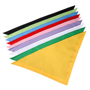 Toptan düz renk özel Logo evcil hayvan havlusu üçgen köpek Bandana <span class=keywords><strong>Pet</strong></span> köpek aksesuarları Bib havlu - Product Image 4
