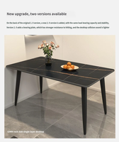 Ensemble de table à manger de luxe pour cuisine, design élégant, 4 places avec chaises