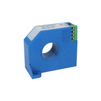 Transmetteur de courant de fuite ca à noyau divisé 0-50mA 100mA 1000mA capteur de courant Hall 25mm trou 0-10V 4-20mA transmetteur de courant cc